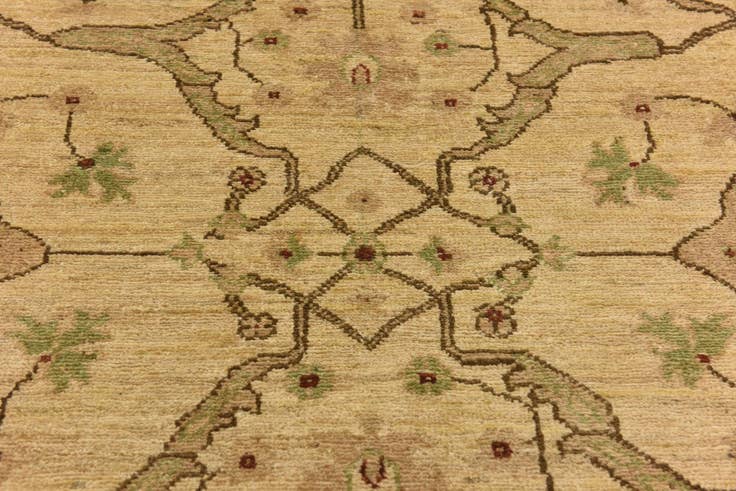 Detail image of 3' 10 x 19' 5 Hand Knotted Peshawar Ziegler Runner Rug