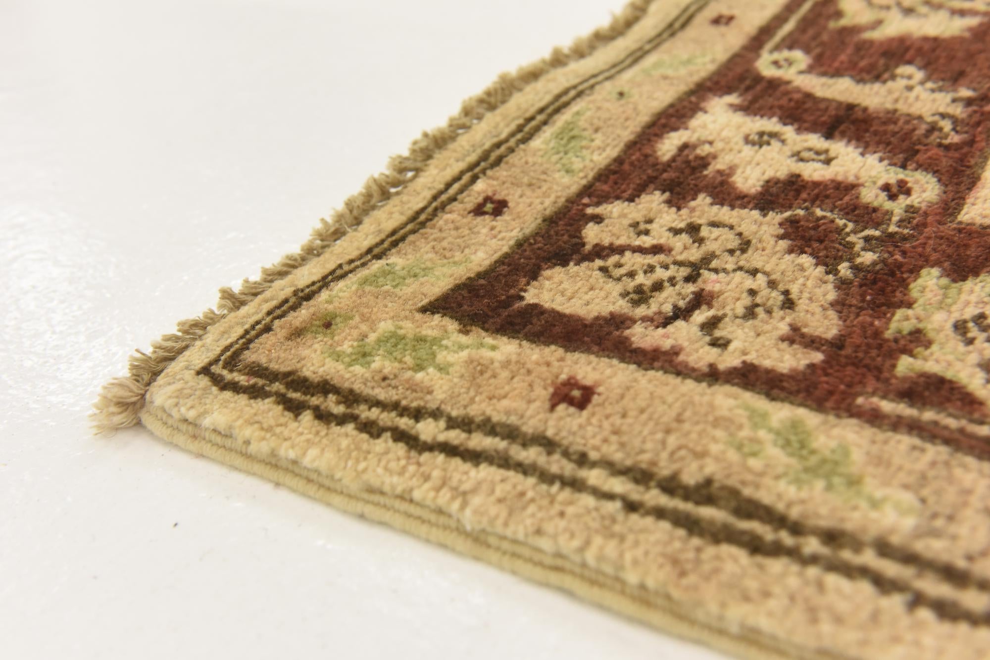 3' 10 x 19' 5 Hand Knotted Peshawar Ziegler Runner Rug