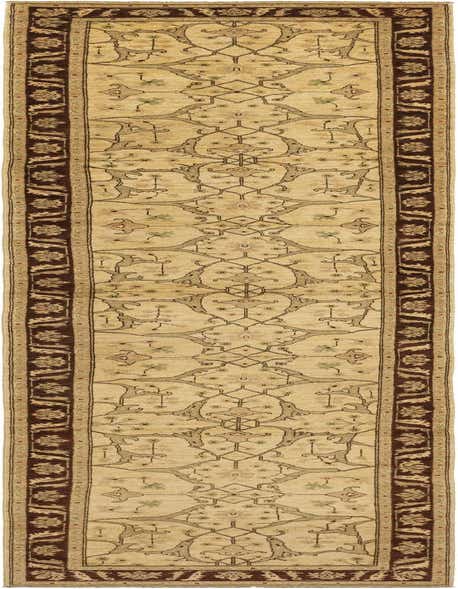 3' 10 x 19' 5 Hand Knotted Peshawar Ziegler Runner Rug