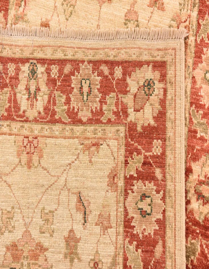 Detail image of 2' 8 x 9' 8  Hand Knotted Peshawar Ziegler Runner Rug