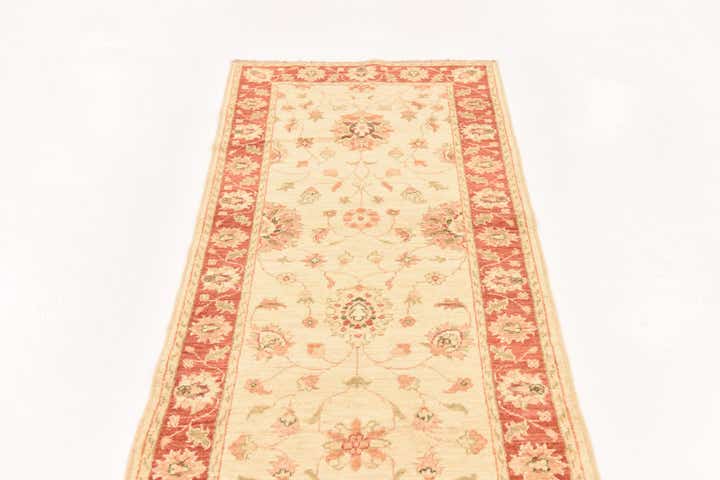 2' 8 x 9' 8 Hand Knotted Peshawar Ziegler Runner Rug