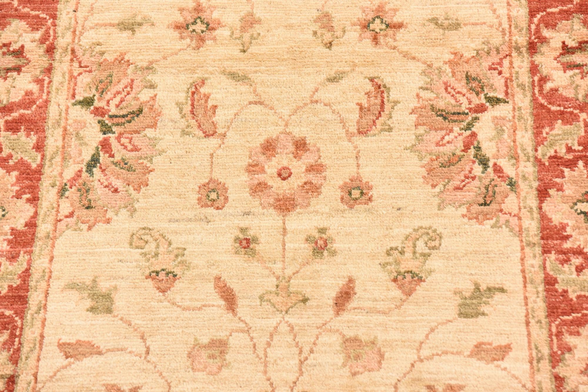 2' 8 x 9' 8 Hand Knotted Peshawar Ziegler Runner Rug