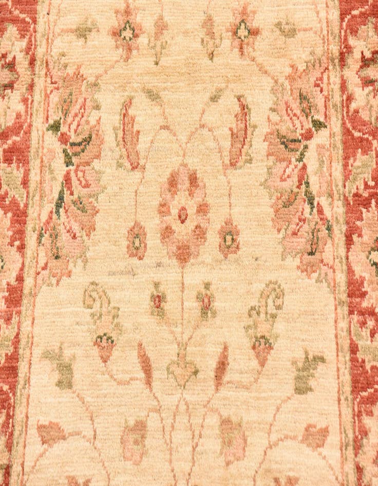 Detail image of 2' 8 x 9' 8  Hand Knotted Peshawar Ziegler Runner Rug