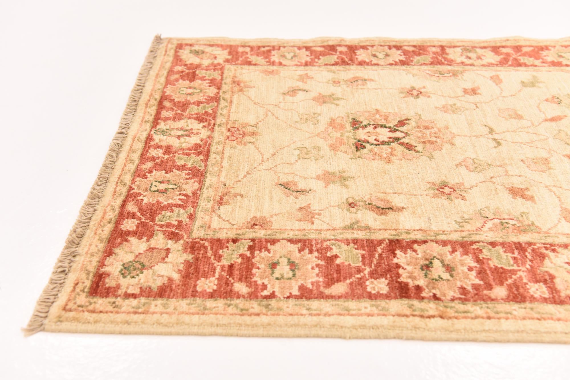 2' 8 x 9' 8 Hand Knotted Peshawar Ziegler Runner Rug