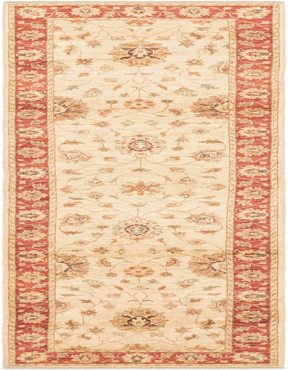 Detail image of 2' 8 x 9' 8 Hand Knotted Peshawar Ziegler Runner Rug