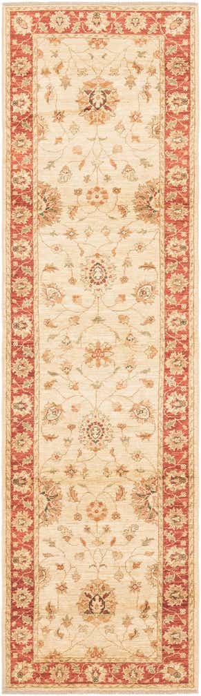 2' 8 x 9' 8 Hand Knotted Peshawar Ziegler Runner Rug