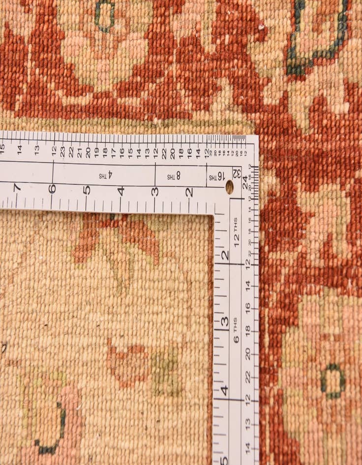 Detail image of 2' 10 x 9' 10  Hand Knotted Peshawar Ziegler Runner Rug