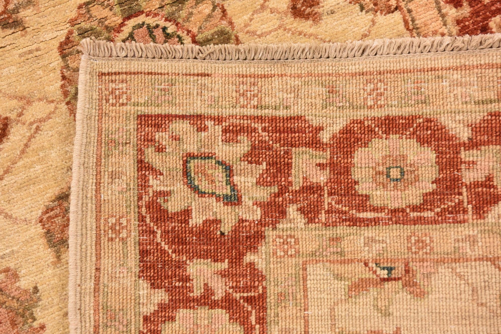 2' 10 x 9' 10 Hand Knotted Peshawar Ziegler Runner Rug