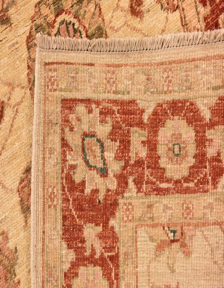 Detail image of 2' 10 x 9' 10  Hand Knotted Peshawar Ziegler Runner Rug