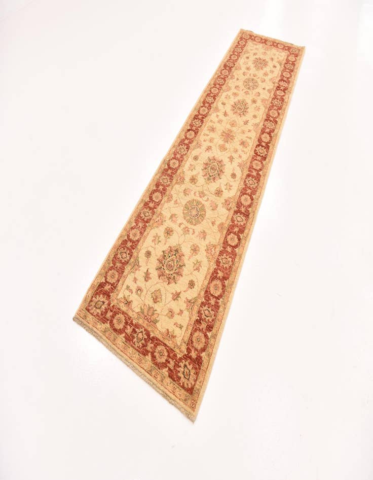 Detail image of 2' 10 x 9' 10 Hand Knotted Peshawar Ziegler Runner Rug