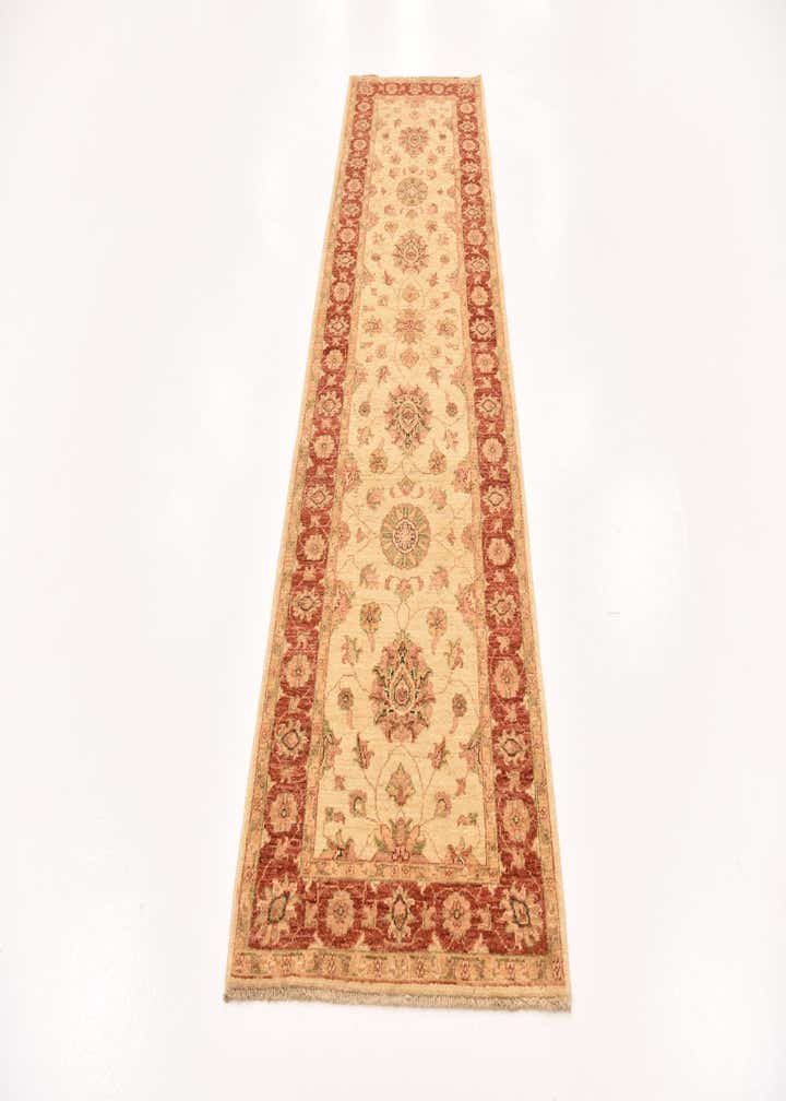 2' 10 x 9' 10 Hand Knotted Peshawar Ziegler Runner Rug