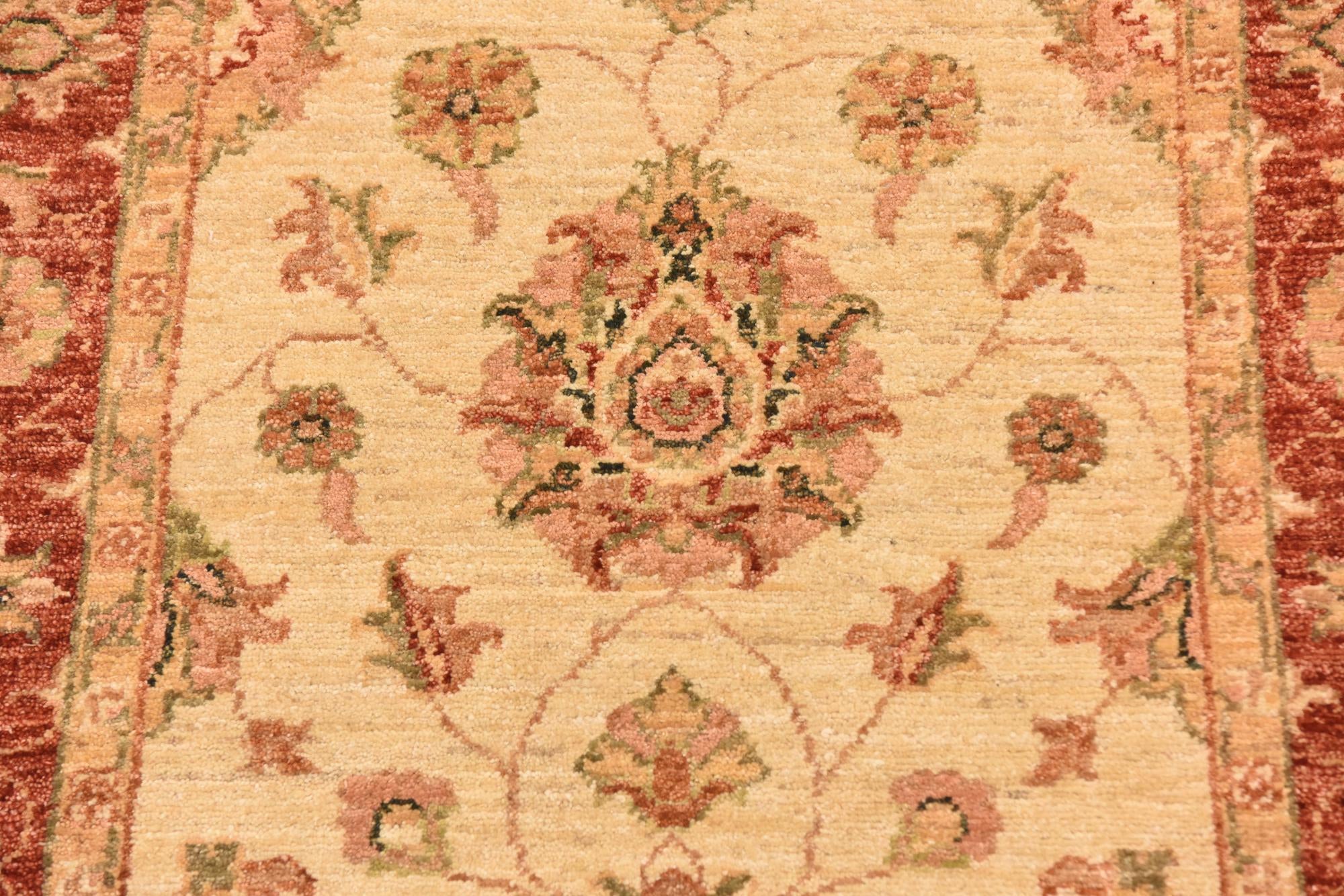 2' 10 x 9' 10 Hand Knotted Peshawar Ziegler Runner Rug