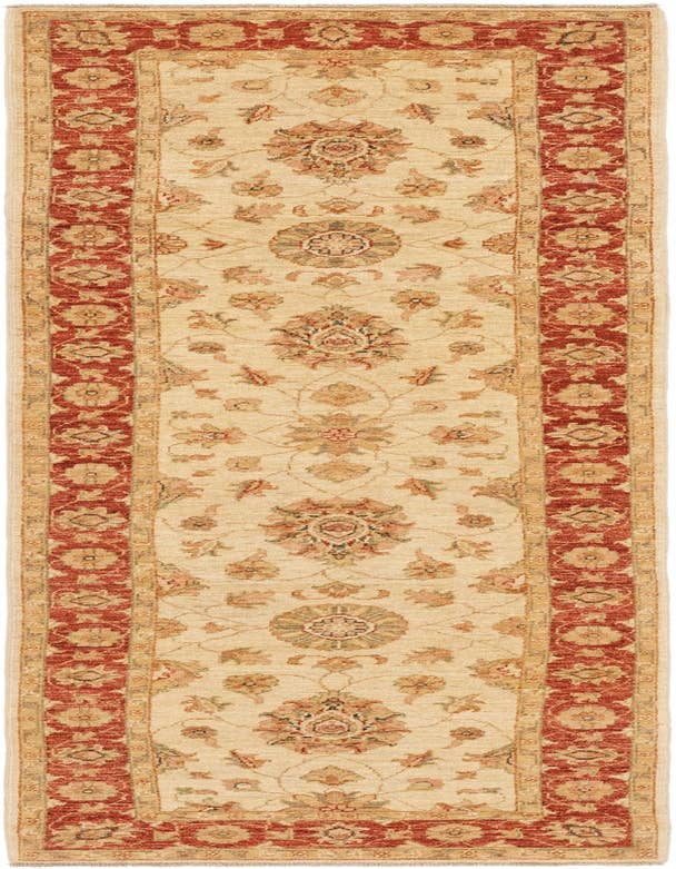 Detail image of 2' 10 x 9' 10 Hand Knotted Peshawar Ziegler Runner Rug