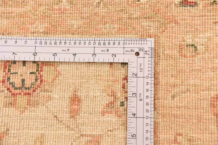 2' 10 x 9' 11 Hand Knotted Peshawar Ziegler Runner Rug