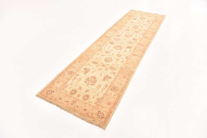 2' 10 x 9' 11 Hand Knotted Peshawar Ziegler Runner Rug
