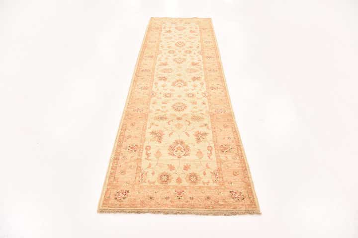 2' 10 x 9' 11 Hand Knotted Peshawar Ziegler Runner Rug