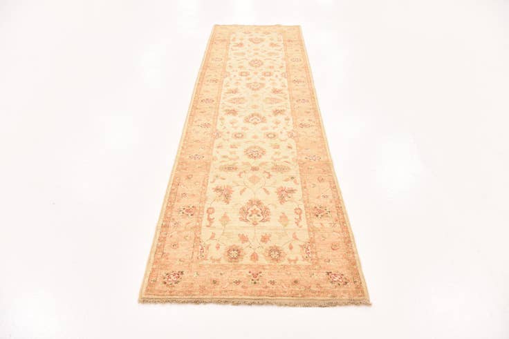Detail image of 2' 10 x 9' 11 Hand Knotted Peshawar Ziegler Runner Rug