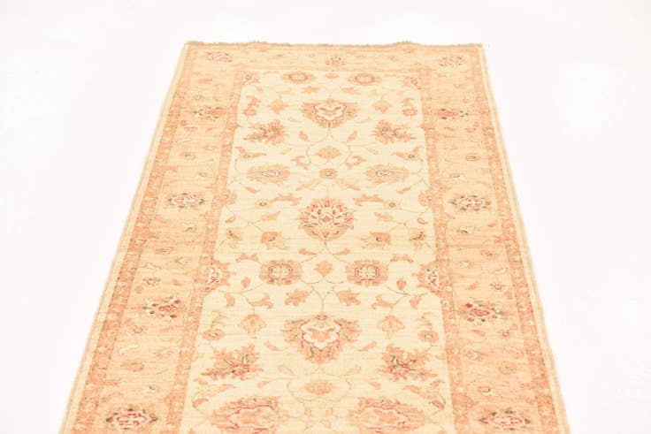 Detail image of 2' 10 x 9' 11 Hand Knotted Peshawar Ziegler Runner Rug