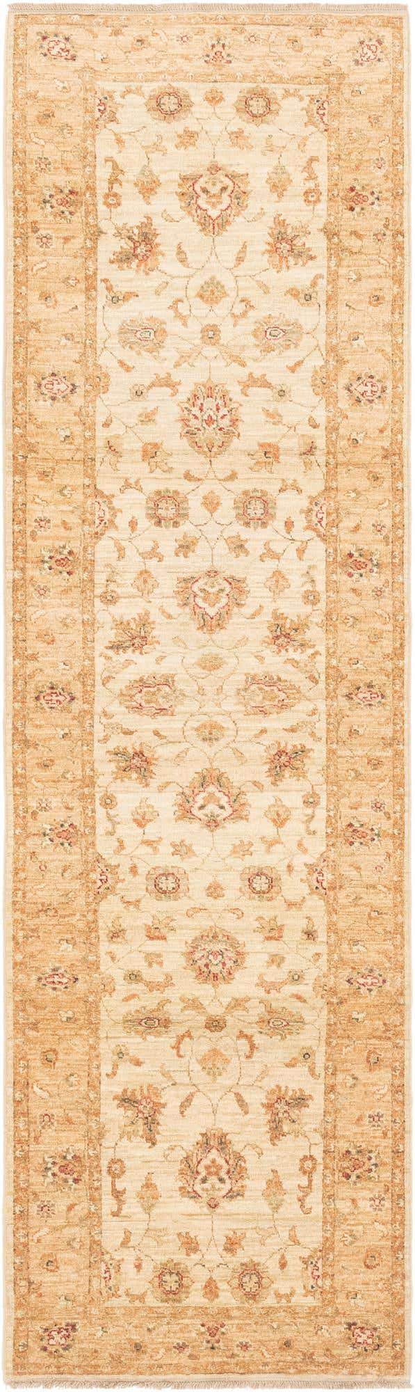 2' 10 x 9' 11 Hand Knotted Peshawar Ziegler Runner Rug