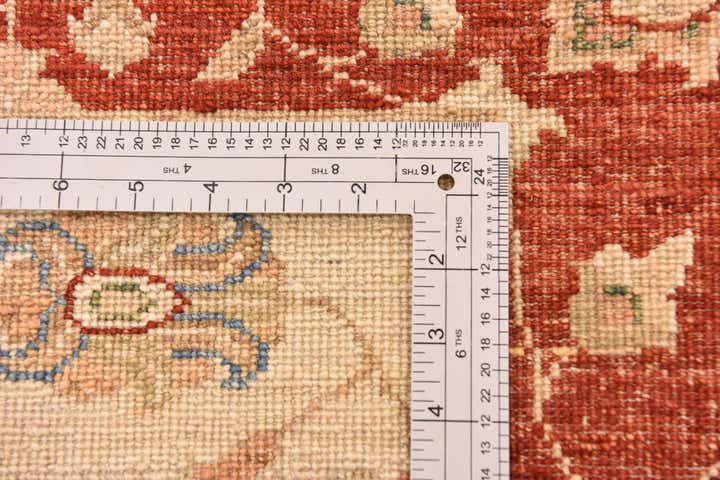 2' 9 x 10' 1 Hand Knotted Peshawar Ziegler Runner Rug