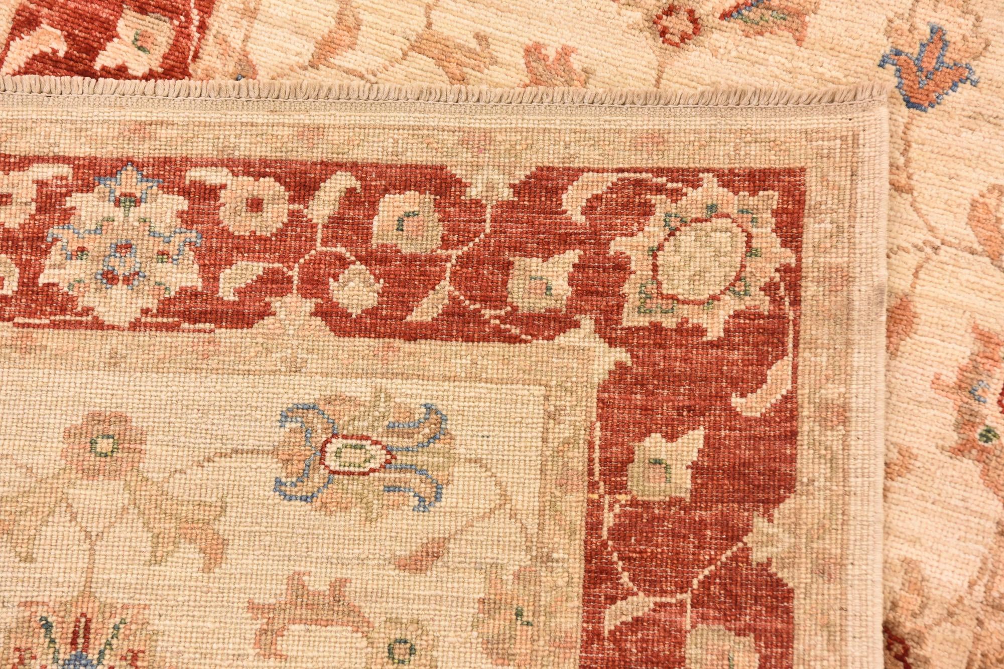 2' 9 x 10' 1 Hand Knotted Peshawar Ziegler Runner Rug