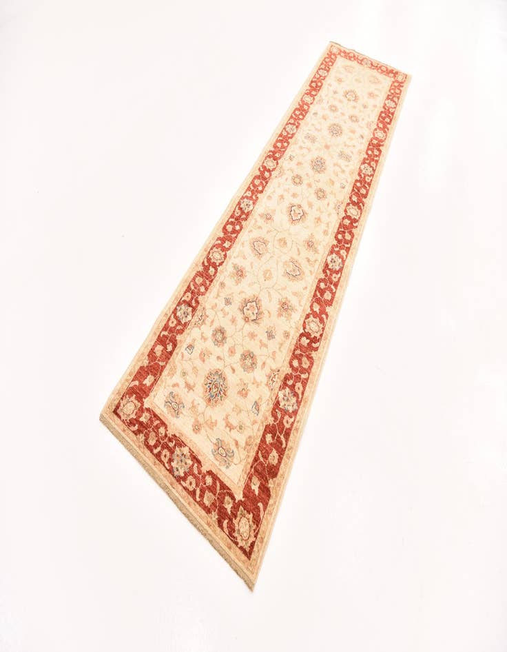 Detail image of 2' 9 x 10' 1 Hand Knotted Peshawar Ziegler Runner Rug