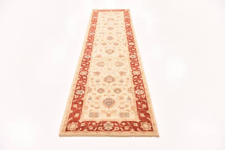 Detail image of 2' 9 x 10' 1 Hand Knotted Peshawar Ziegler Runner Rug