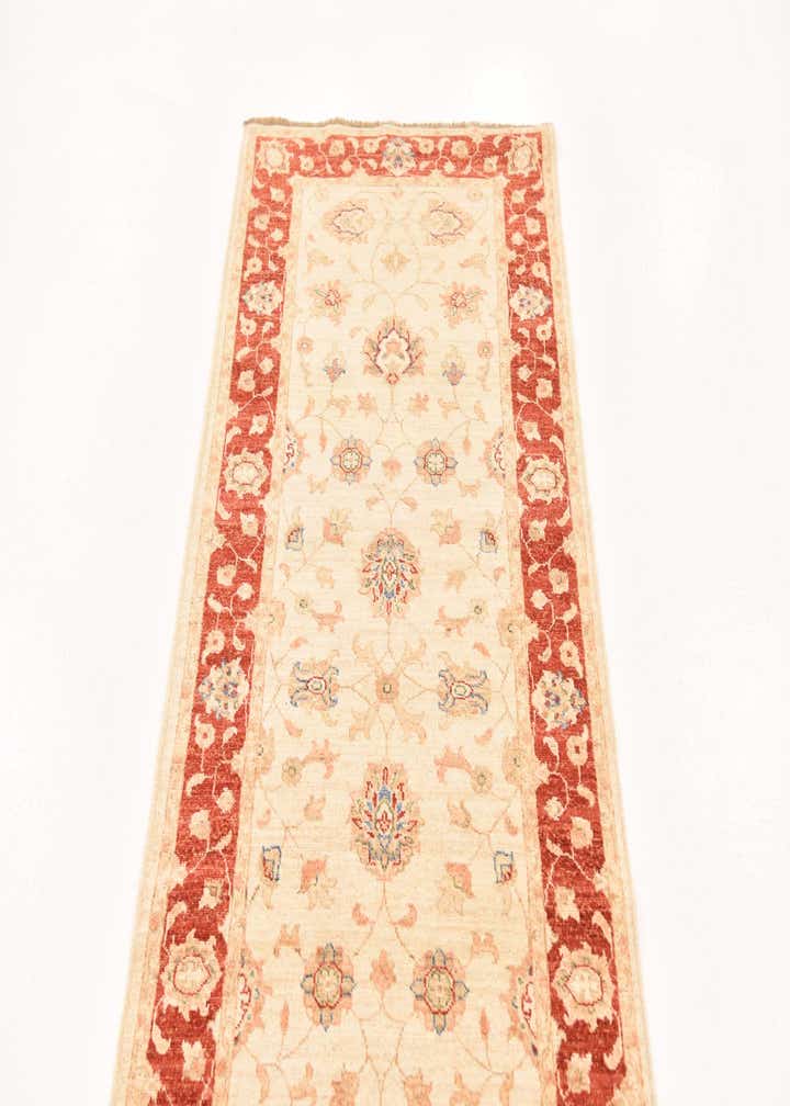 2' 9 x 10' 1 Hand Knotted Peshawar Ziegler Runner Rug