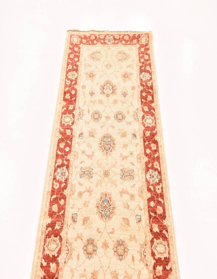 Detail image of 2' 9 x 10' 1 Hand Knotted Peshawar Ziegler Runner Rug