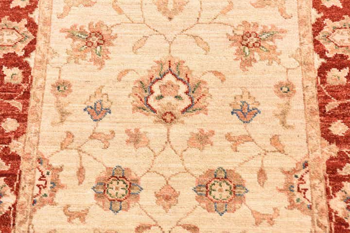 2' 9 x 10' 1 Hand Knotted Peshawar Ziegler Runner Rug