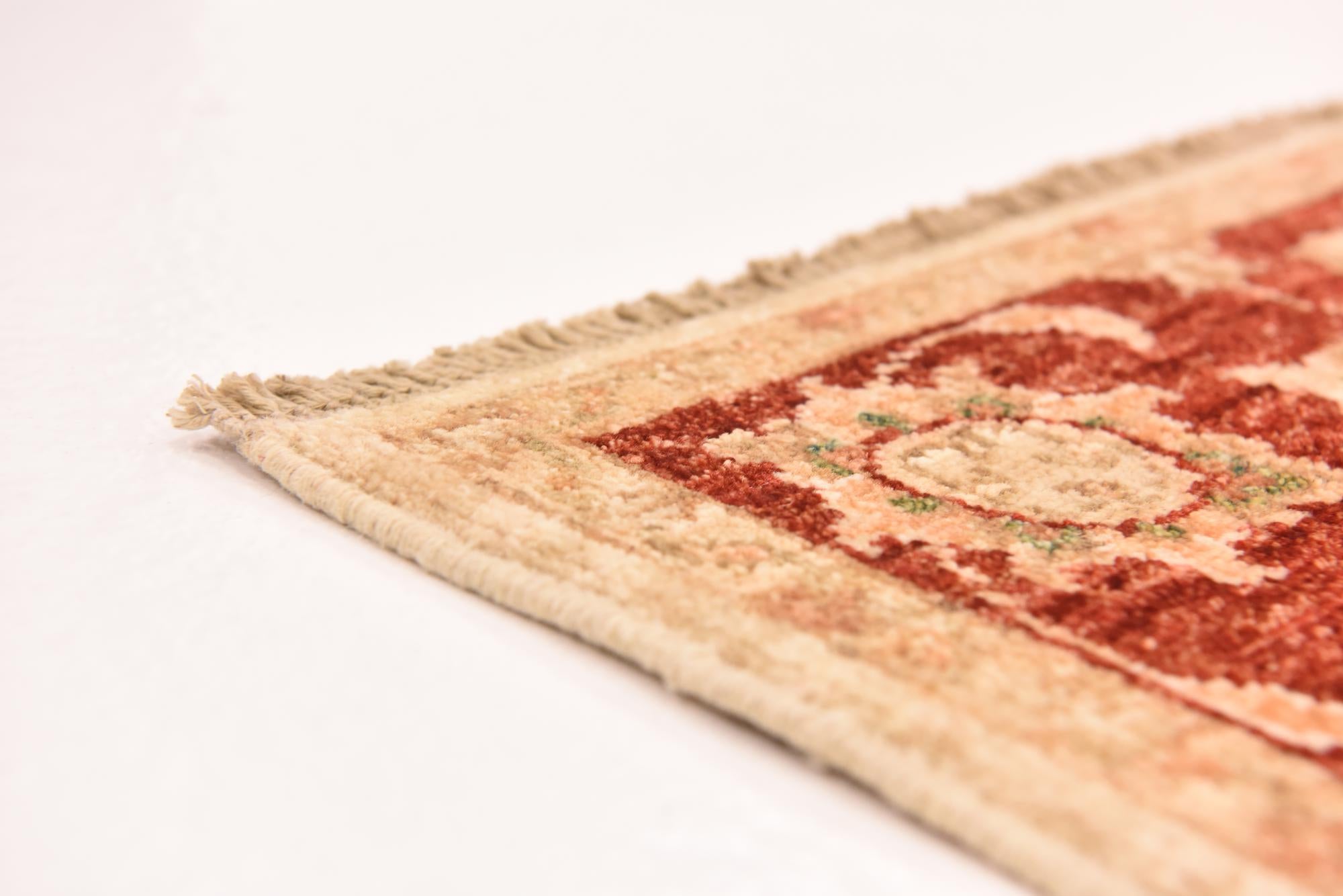 2' 9 x 10' 1 Hand Knotted Peshawar Ziegler Runner Rug