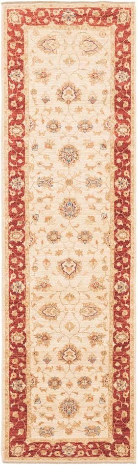 Detail image of 2' 9 x 10' 1 Hand Knotted Peshawar Ziegler Runner Rug