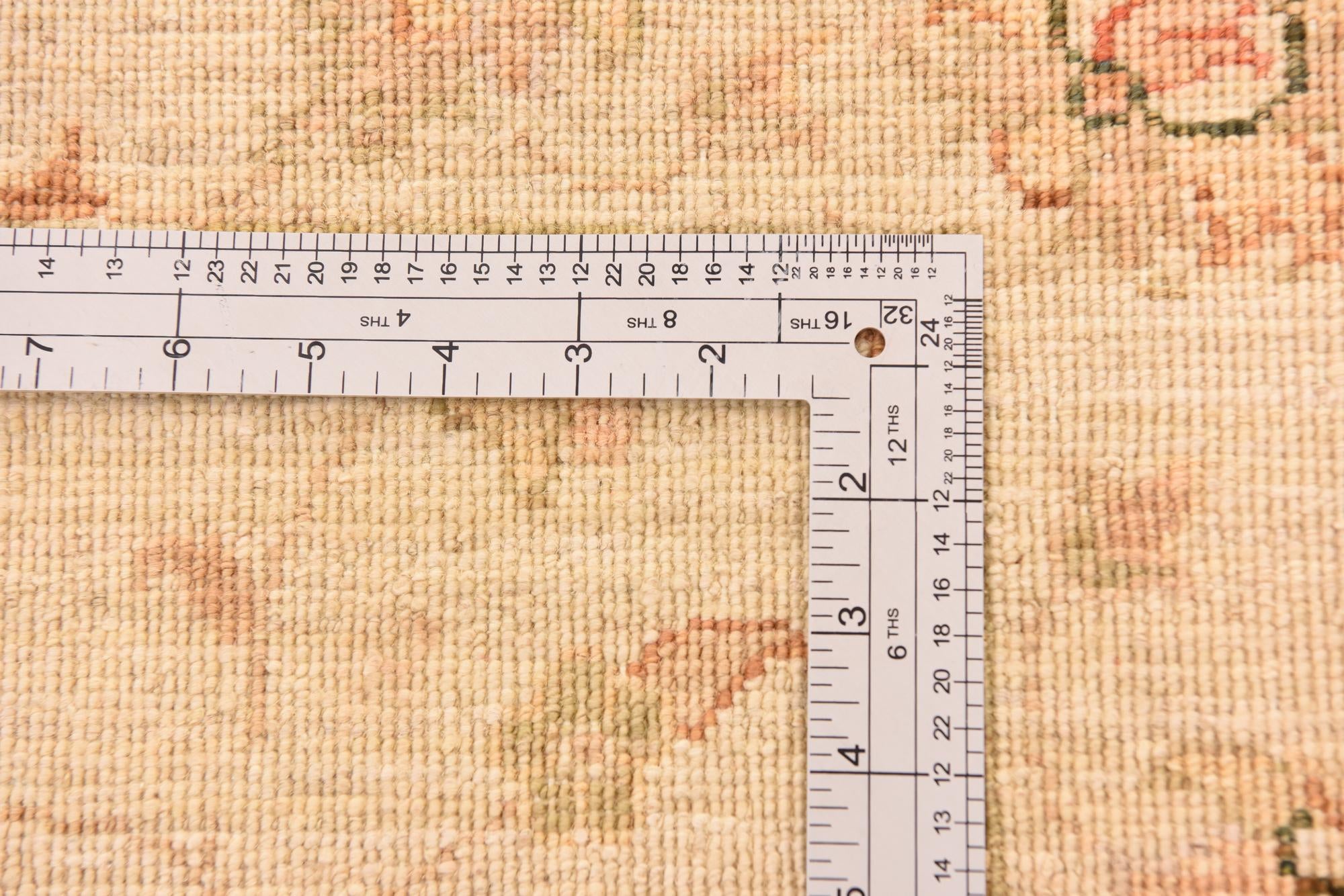 2' 9 x 9' 9 Hand Knotted Peshawar Ziegler Runner Rug