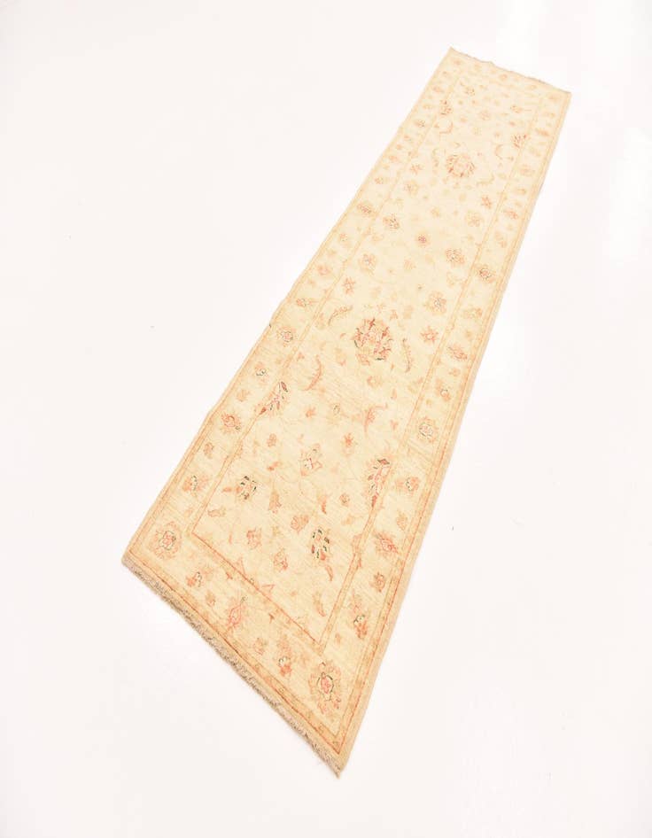 Detail image of 2' 9 x 9' 9  Hand Knotted Peshawar Ziegler Runner Rug