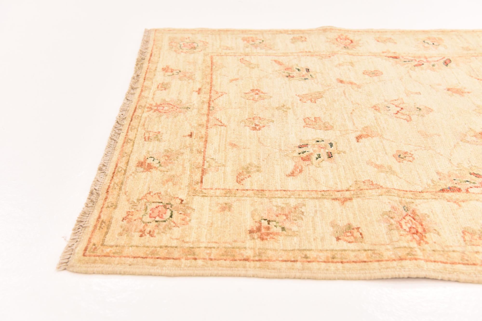 2' 9 x 9' 9 Hand Knotted Peshawar Ziegler Runner Rug