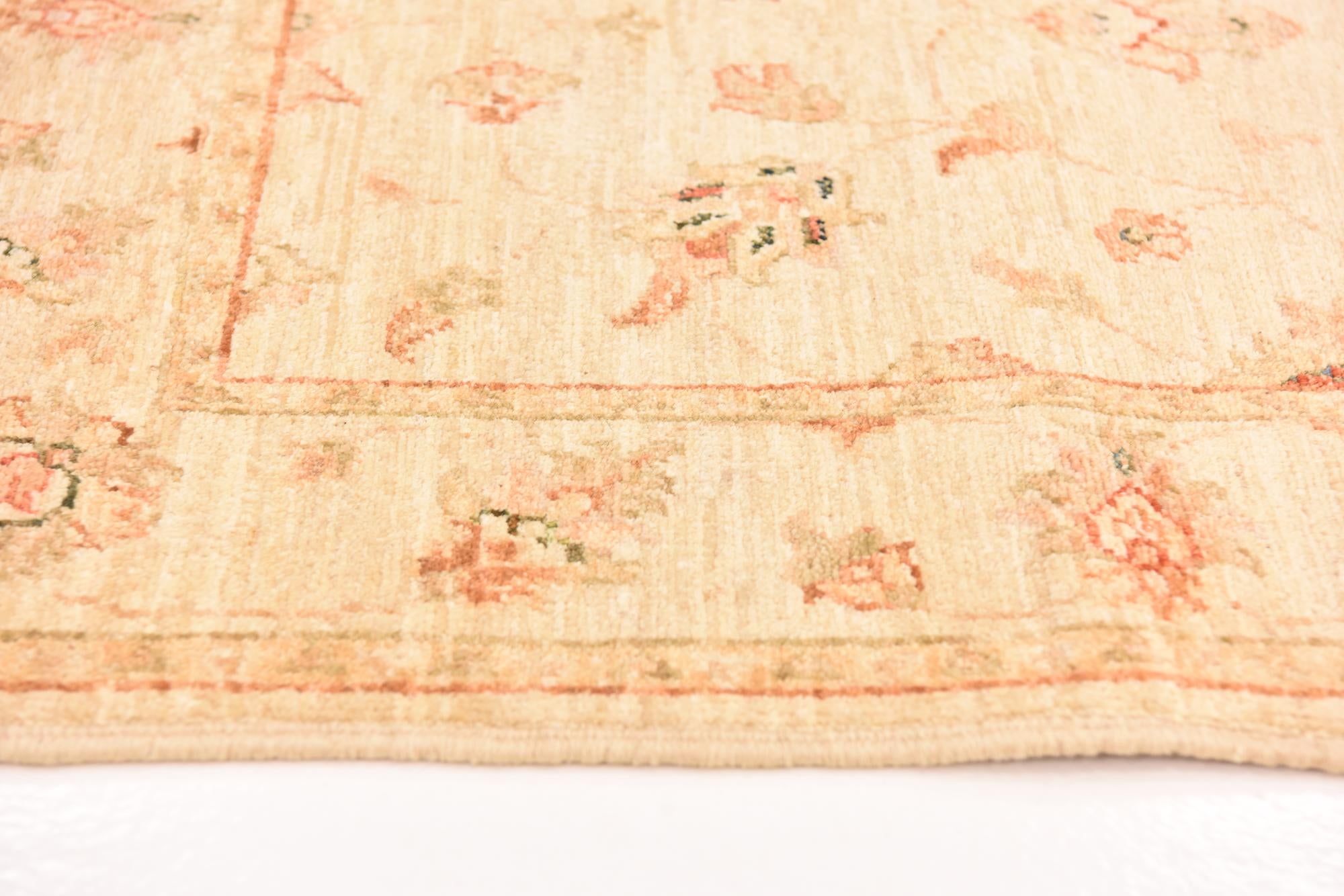 2' 9 x 9' 9 Hand Knotted Peshawar Ziegler Runner Rug