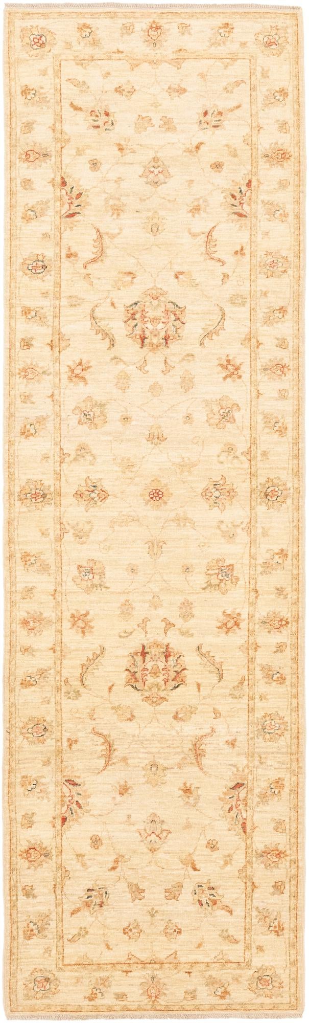 2' 9 x 9' 9 Hand Knotted Peshawar Ziegler Runner Rug