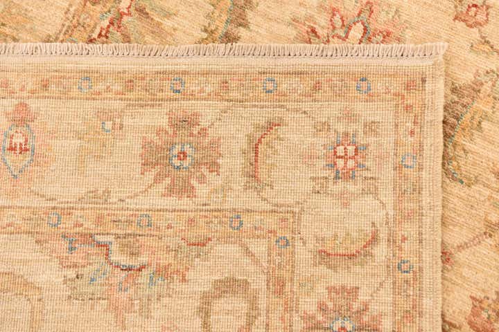 2' 11 x 10' 2 Hand Knotted Peshawar Ziegler Runner Rug