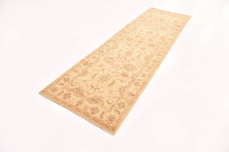 Detail image of 2' 11 x 10' 2 Hand Knotted Peshawar Ziegler Runner Rug