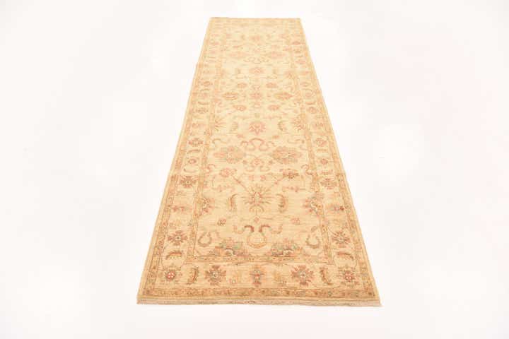 2' 11 x 10' 2 Hand Knotted Peshawar Ziegler Runner Rug