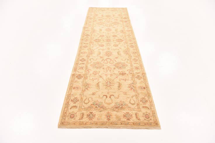 Detail image of 2' 11 x 10' 2 Hand Knotted Peshawar Ziegler Runner Rug