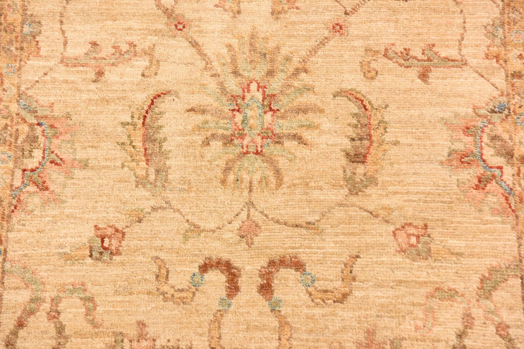 90cm x 310cm Hand Knotted Peshawar Ziegler Runner Rug