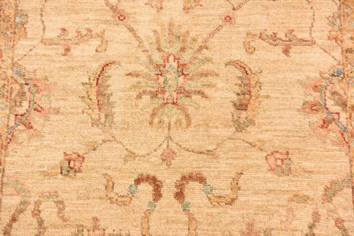 2' 11 x 10' 2 Hand Knotted Peshawar Ziegler Runner Rug