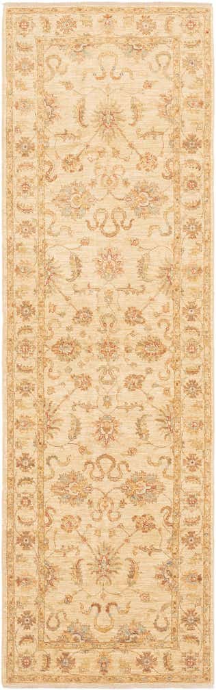 2' 11 x 10' 2 Hand Knotted Peshawar Ziegler Runner Rug