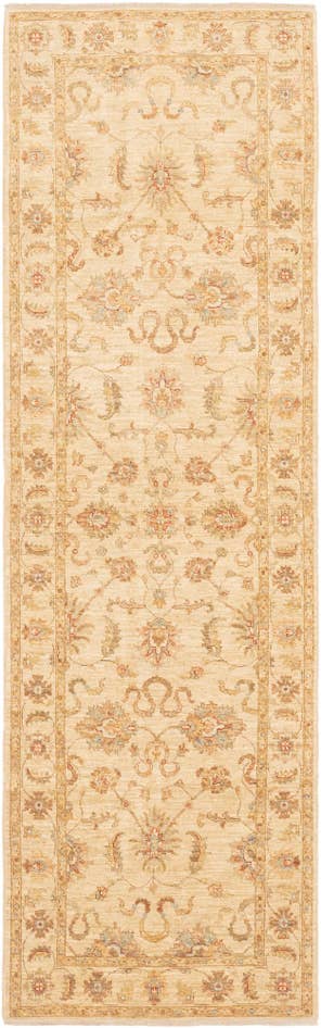 Detail image of 2' 11 x 10' 2 Hand Knotted Peshawar Ziegler Runner Rug