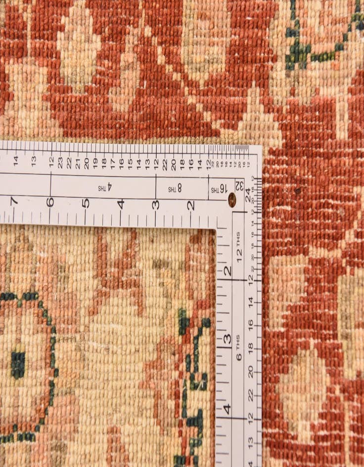 Detail image of 2' 9 x 9' 8  Hand Knotted Peshawar Ziegler Runner Rug