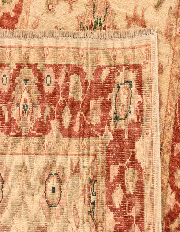 Detail image of 2' 9 x 9' 8  Hand Knotted Peshawar Ziegler Runner Rug