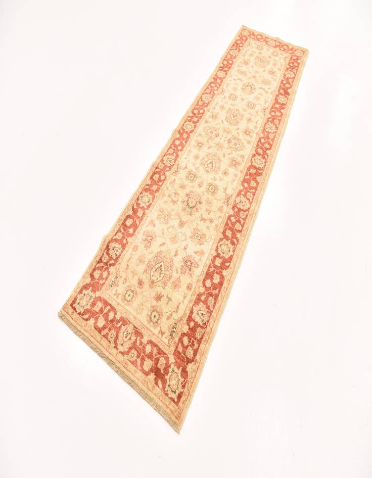 Detail image of 2' 9 x 9' 8  Hand Knotted Peshawar Ziegler Runner Rug