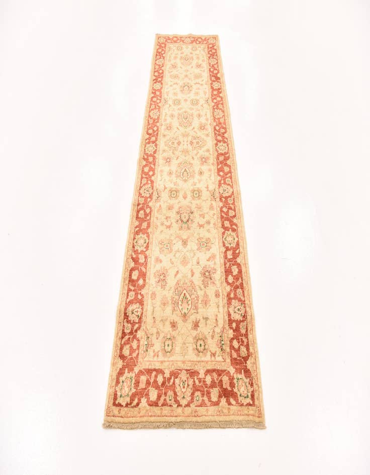 Detail image of 2' 9 x 9' 8  Hand Knotted Peshawar Ziegler Runner Rug