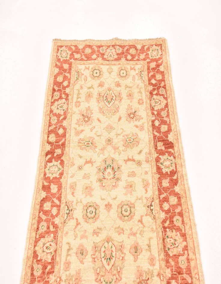 Detail image of 2' 9 x 9' 8  Hand Knotted Peshawar Ziegler Runner Rug